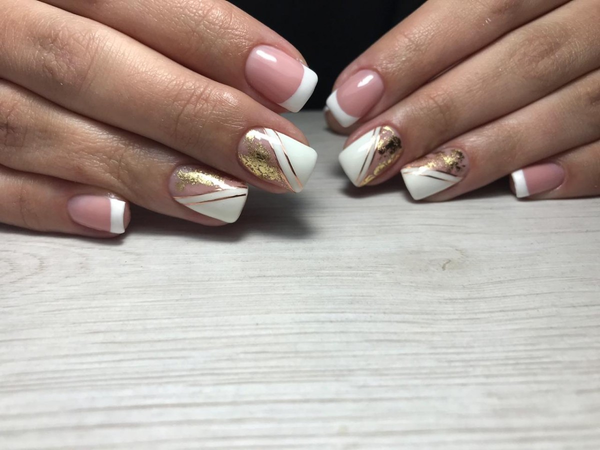 Дизайн ногтей гель лаком nail design Shellac _ Мишка, сердце, I love you _ Дизайн к 14 февраля